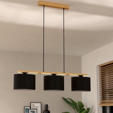 Eglo - Lámpara colgante con cable 3xE27/40W/230V