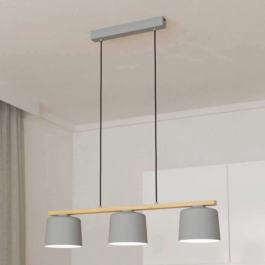 Eglo - Lámpara colgante con cable 3xE27/40W/230V