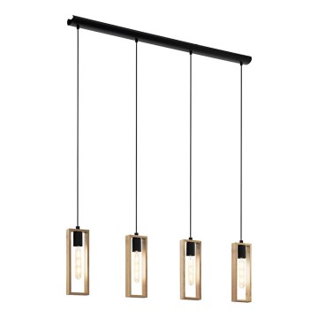 Eglo - Lámpara colgante con cable 4xE27/60W/230V