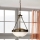 EGLO - Lámpara colgante con cadena 2xE27/60W/230V bronce