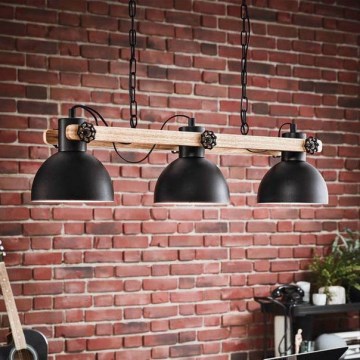Eglo - Lámpara colgante con cadena 3xE27/28W/230V
