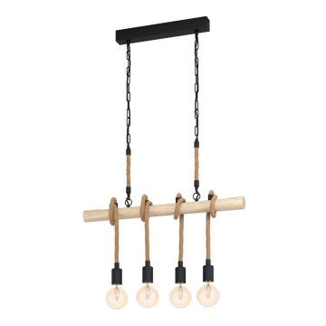 Eglo - Lámpara colgante con cadena 4xE27/40W/230V