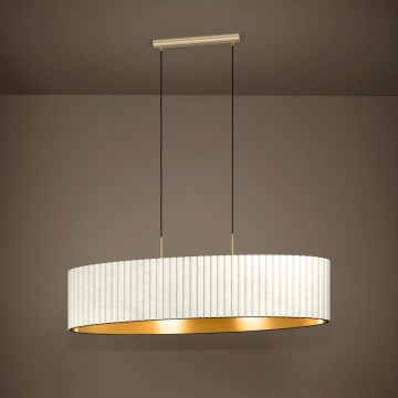 Eglo - Lámpara colgante de cable 2xE27/40W/230V blanco