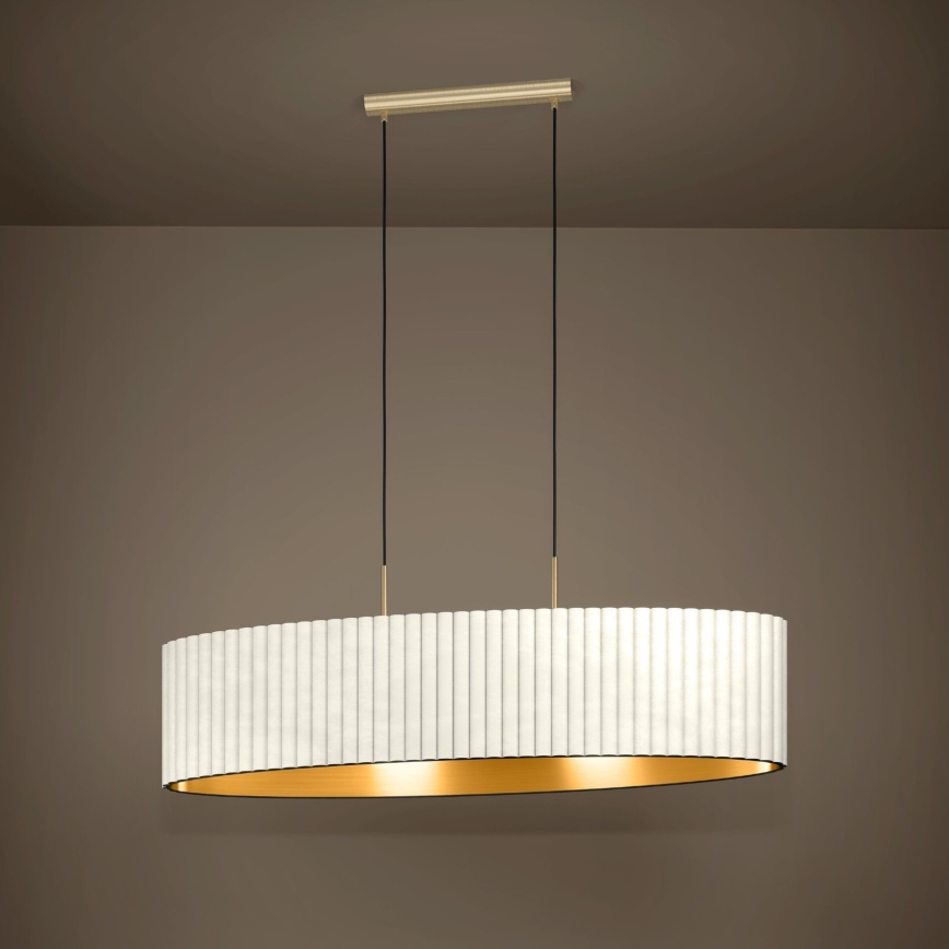 Eglo - Lámpara colgante de cable 2xE27/40W/230V blanco