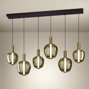 Eglo - Lámpara colgante LED regulable 3xLED/5W/230V + 3xLED/6,5W + 6xLED/1,6W 2200-6500K dorada