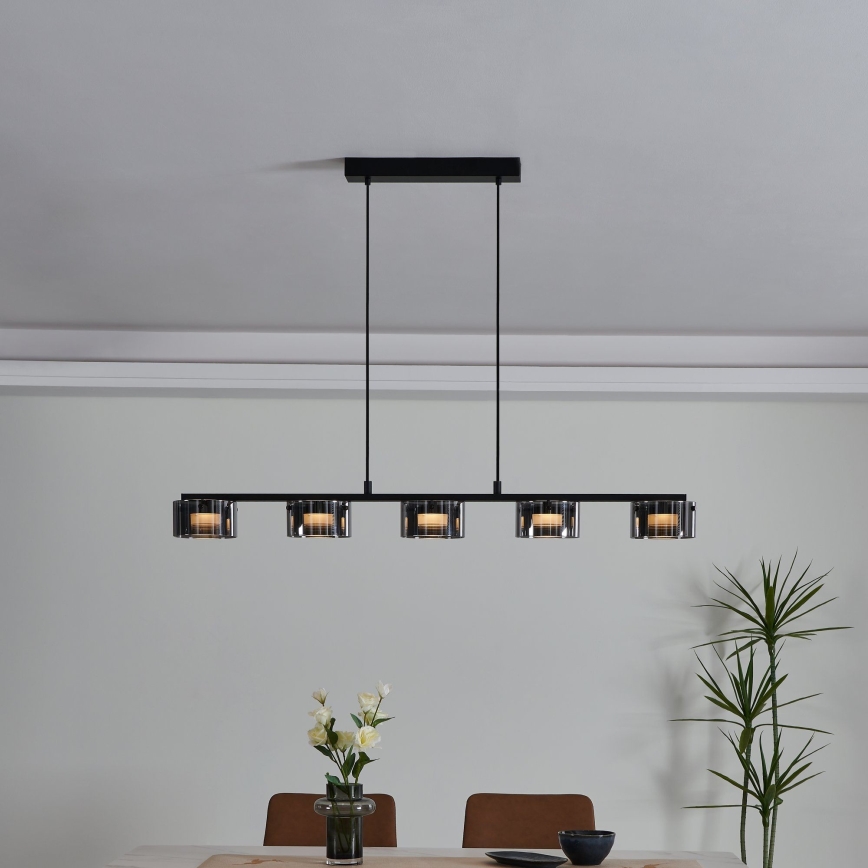 Eglo - Lámpara colgante LED regulable 5xLED/5,4W/230V