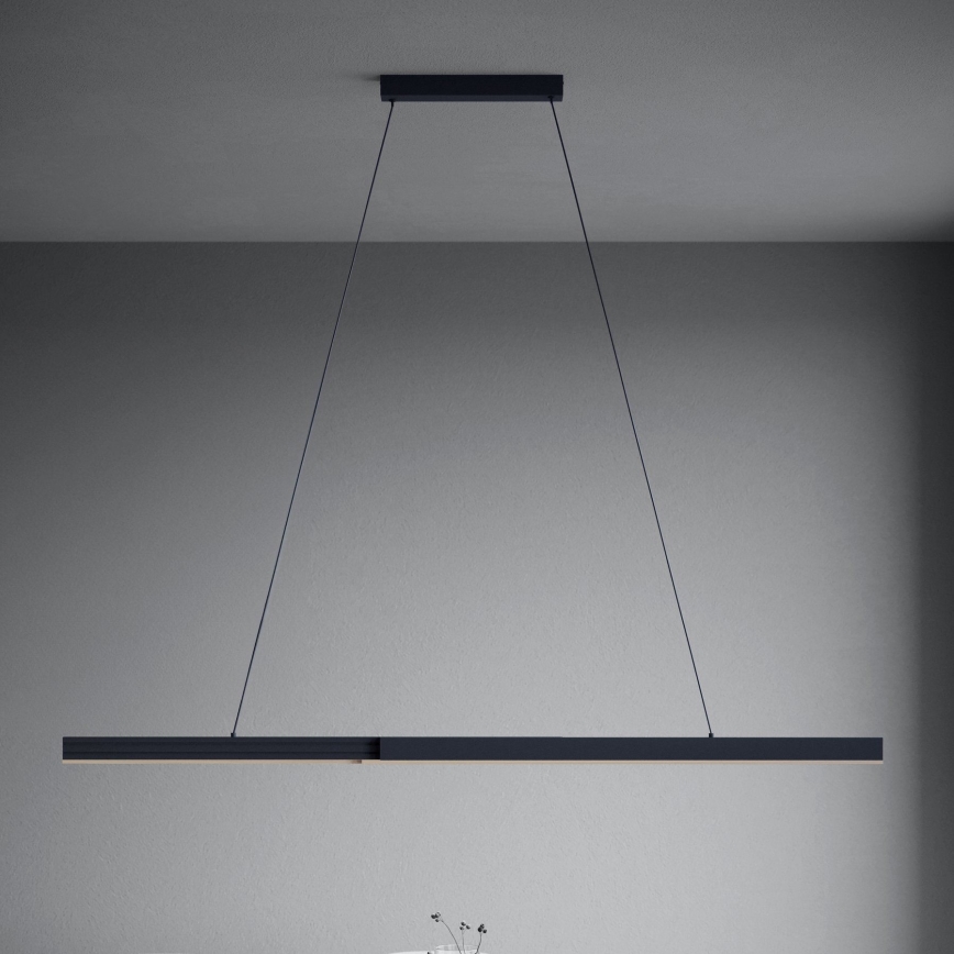 Eglo - Lámpara colgante LED regulable con cable LED/20W/230V 3000K negro