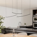 Eglo - Lámpara colgante LED regulable con cable LED/22W/230V 2700/4000/6500K negra