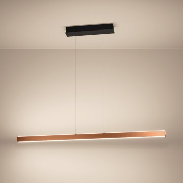 Eglo - Lámpara colgante LED regulable suspendida en cable LED/30W/230V 2200-6500K dorada + mando a distancia