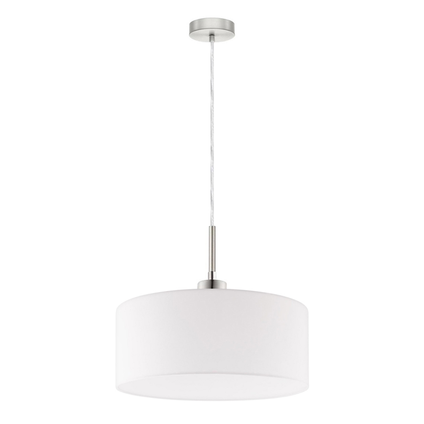 Eglo - Lámpara colgante LED TUNJA 1xE27/60W/230V blanca