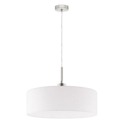 Eglo - Lámpara colgante LED TUNJA con cable 1xE27/60W/230V blanca