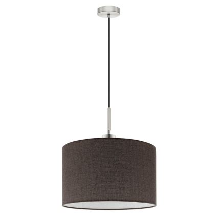 Eglo - Lámpara colgante LED TUNJA con cable 1xE27/60W/230V marrón