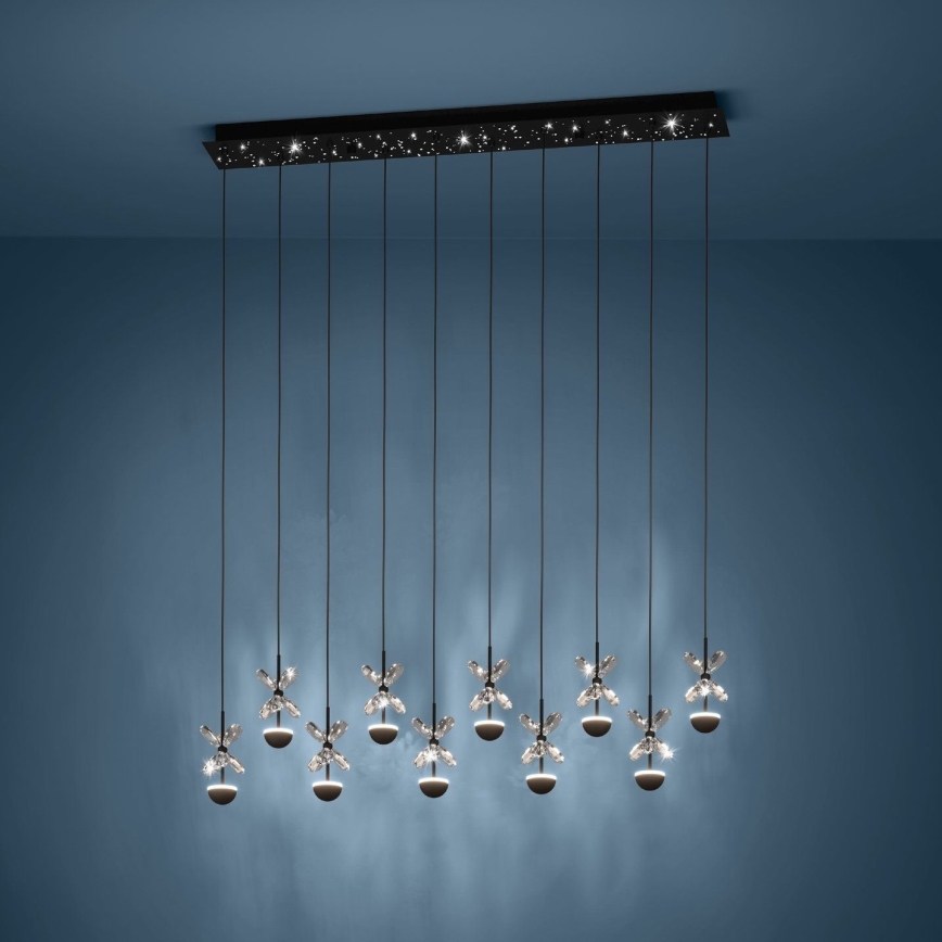 Eglo - Lámpara de araña LED regulable LED/23W/230V 3000K negro