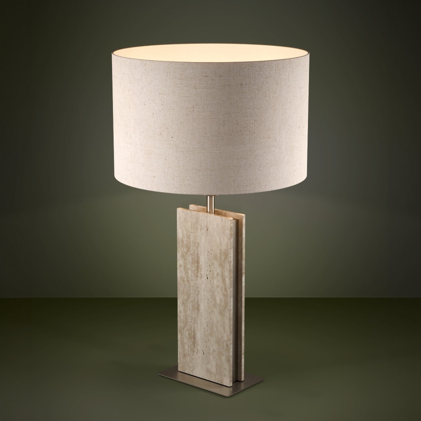 Eglo - Lámpara de mesa 1xE27/40W/230V beige