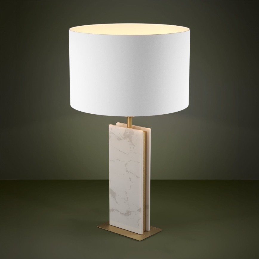 Eglo - Lámpara de mesa 1xE27/40W/230V blanco
