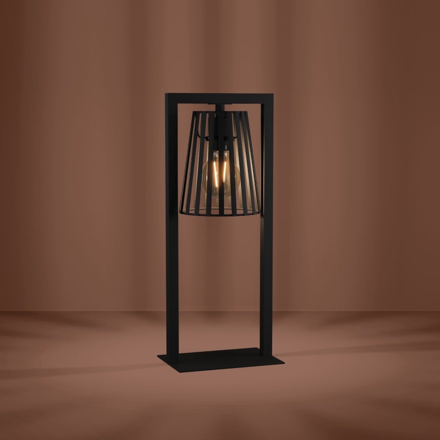 Eglo - Lámpara de mesa 1xE27/40W/230V negro