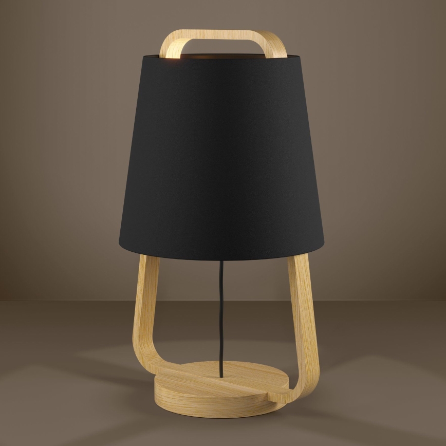 Eglo - Lámpara de mesa 1xE27/40W/230V negro