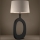 Eglo - Lámpara de mesa 1xE27/60W/230V 88 cm negro/color crema