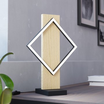 Eglo - Lámpara de mesa LED/13W/230V negra/beige