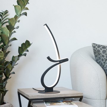 Eglo - Lámpara de mesa LED LED/12W/230V 2700/4000/6500K negra