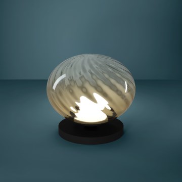 Eglo - Lámpara de mesa LED regulable LED/5,8W/230V 2200-6500K beige/ahumado + mando a distancia