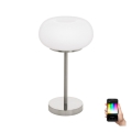 Eglo - Lámpara de mesa LED RGB regulable OPTICA-C LED/16W/230V d. 27,5 cm