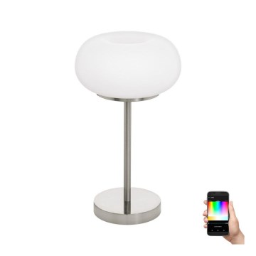 Eglo - Lámpara de mesa LED RGB regulable OPTICA-C LED/16W/230V Ø 27,5 cm