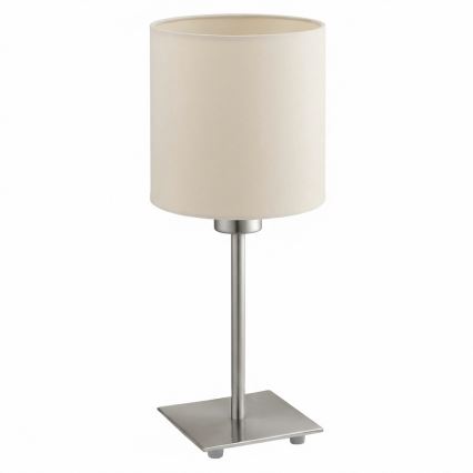 Eglo - Lámpara de mesa LED TUNJA 1xE27/60W/230V color crema