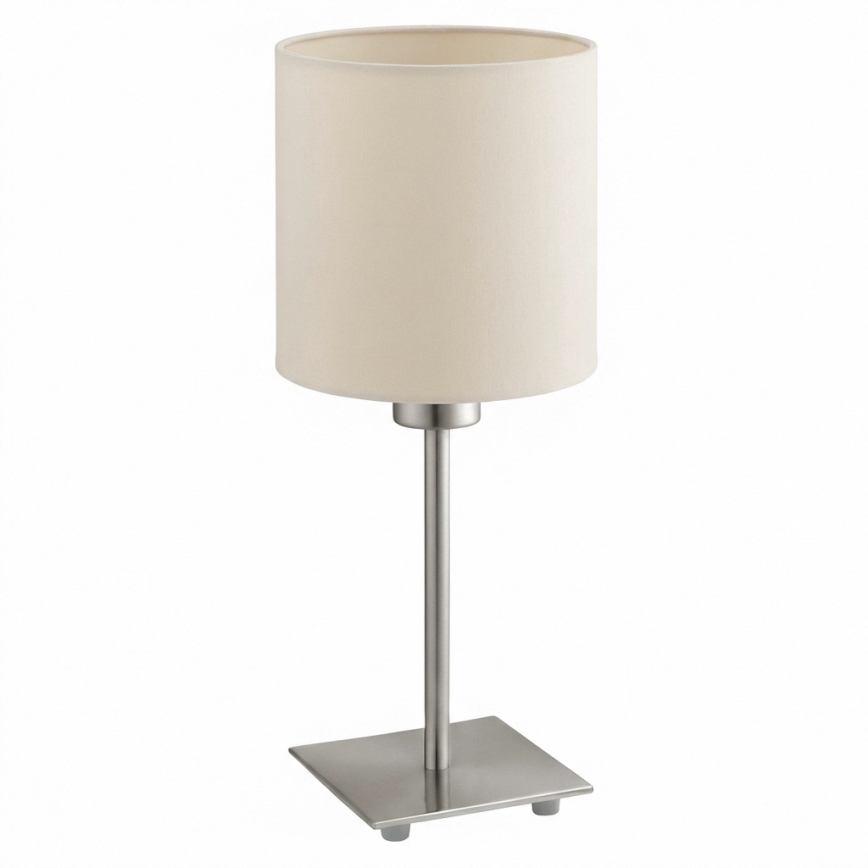Eglo - Lámpara de mesa LED TUNJA 1xE27/60W/230V color crema