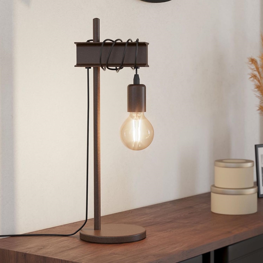 Eglo - Lámpara de mesa TOWNSHEND 1xE27/10W/230V