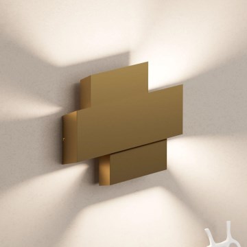 Eglo - Lámpara de pared 1xE27/40W/230V dorado