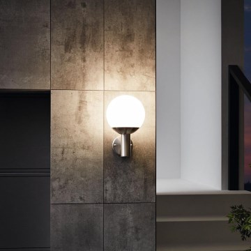 Eglo - Lámpara de pared exterior LED regulable NISIA-C 1xE27/9W/230V IP44