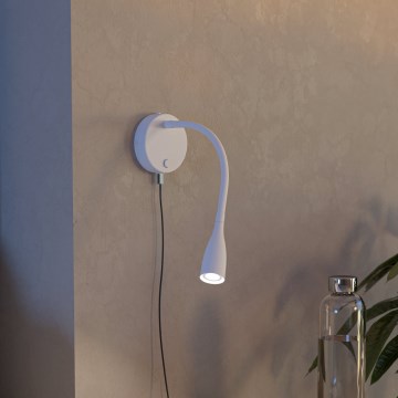 Eglo - Lámpara de pared LED flexible con USB LED/3,8W/230V blanca