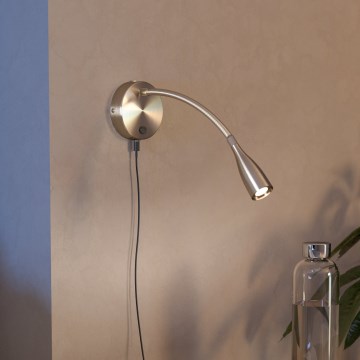 Eglo - Lámpara de pared LED flexible con USB LED/3,8W/230V cromo mate