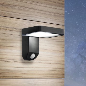 Eglo - Lámpara de Pared Solar LED con Sensor LED/4,5W/3,7V 2200 mAh IP44