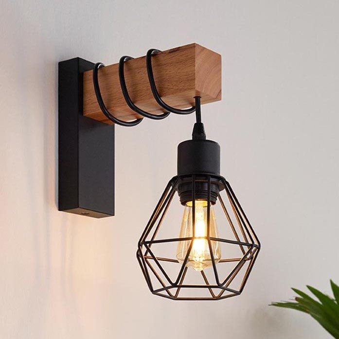 Eglo - Lámpara de pared TOWNSHEND 1xE27/60W/230V