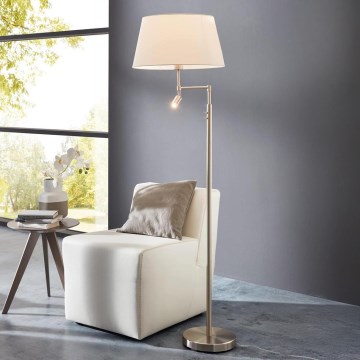 Eglo - Lámpara de pie 1xE27/60W + LED/2,1W