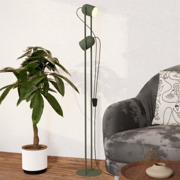 Eglo - Lámpara de pie 2xE14/8W/230V verde