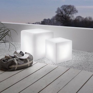 Eglo - Lámpara de pie exterior 1xE27/15W/230V 40x40 cm IP65