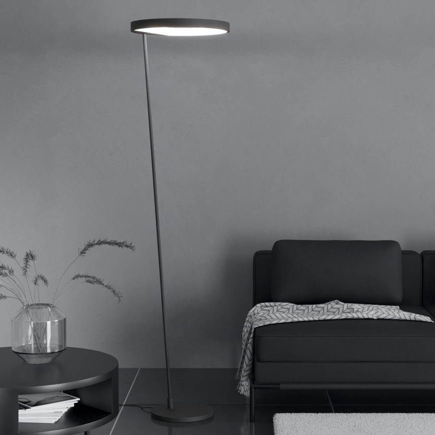 Eglo - Lámpara de pie LED regulable LED/23W/230V 3000K negro