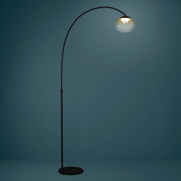 Eglo - Lámpara de pie LED regulable LED/5,8W/230V 2200-6500K beige/ahumado + con mando a distancia