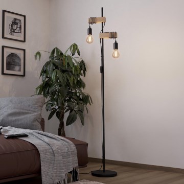 Eglo - Lámpara de pie TOWNSHEND 2xE27/10W/230V