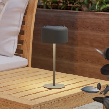Eglo - Lámpara de sobremesa LED solar recargable con control táctil LED/2,8W/3,7V 1800 mAh IP44 verde