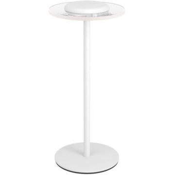 Eglo - Lámpara de sobremesa táctil recargable y regulable LED RGBW, 5V, 2000 mAh, blanca