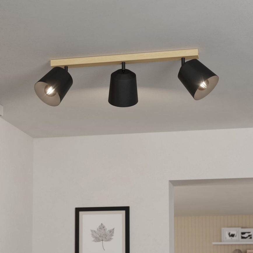 Eglo - Lámpara de techo con 3 focos E27/25W/230V