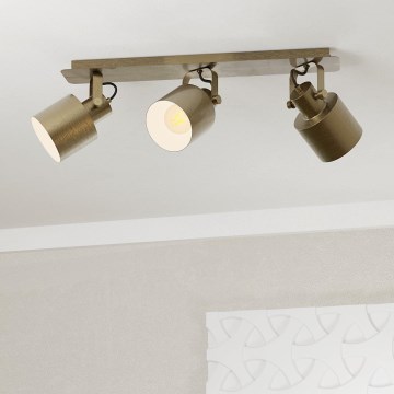 Eglo - Lámpara de techo con 3 focos E27/40W/230V