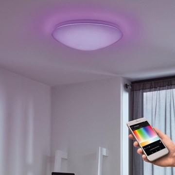 Eglo - Lámpara de techo de pared LED RGB regulable GIRON-C LED/17W/230V