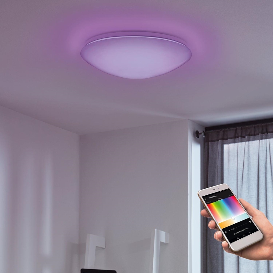 Eglo - Lámpara de techo de pared LED RGB regulable GIRON-C LED/17W/230V