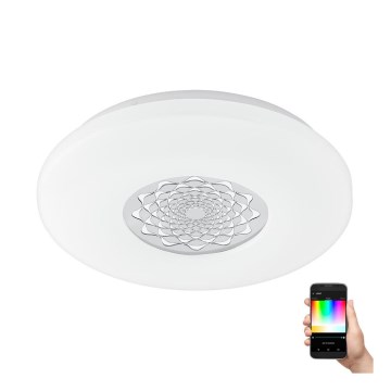 Eglo - Lámpara de techo de pared regulable LED RGBW CAPASSO-C LED/17W/230V