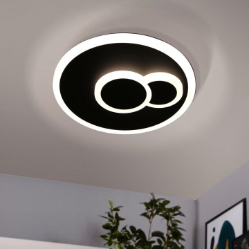 Eglo - Lámpara de techo LED LED/7,8W/230V Ø 20 cm negra